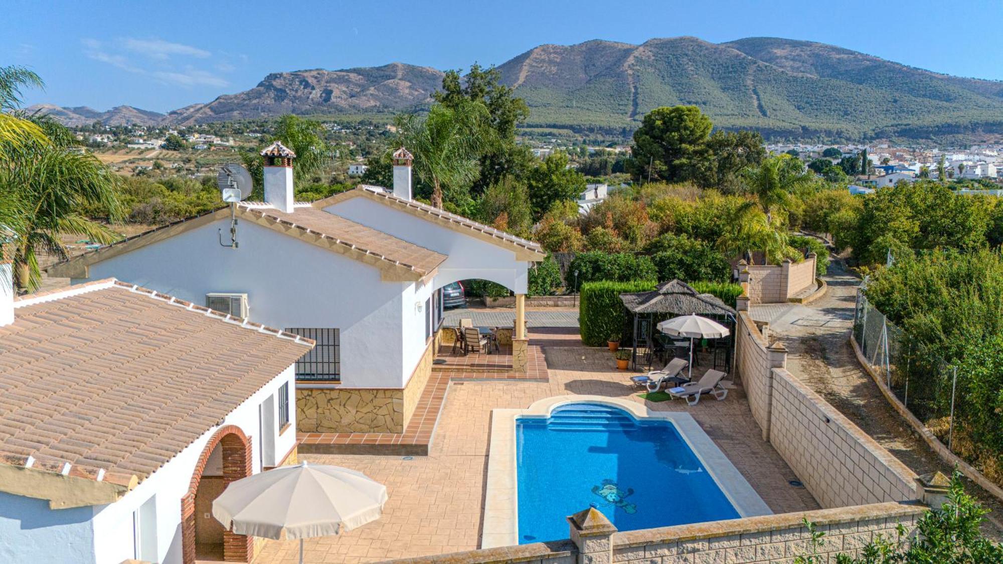 Casa Rural Tipica Andaluza, Wifi,Piscina, Barbacoa, Aire Acondicionado, 5Min Centros Alhaurín el Grande Kültér fotó